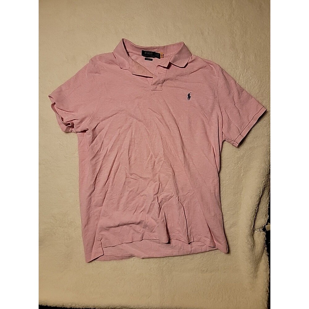 VINTAGE Polo Ralph Lauren Shirt Adult XL Pink 100% Cotton Golf Pony